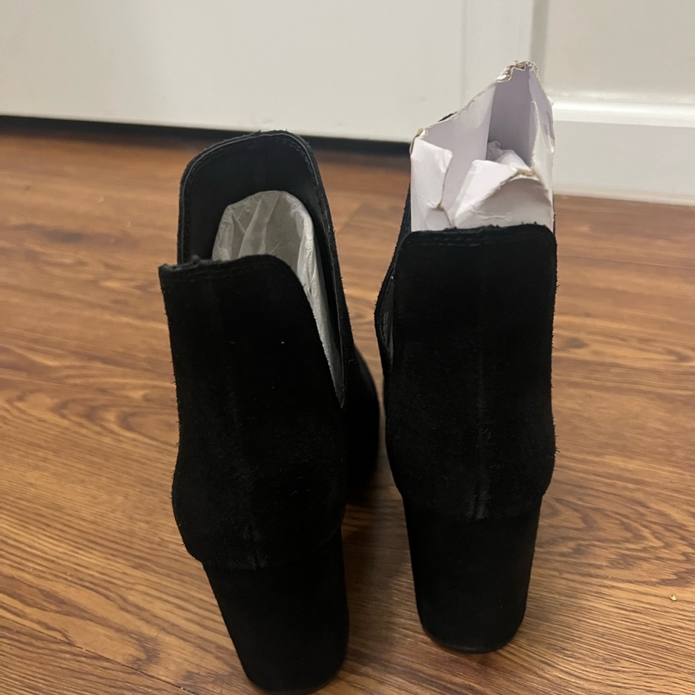NEW Steve Madden Black Rookie Suede Ankle Booties Size 8.5 US $110 - Picture 5 of 7
